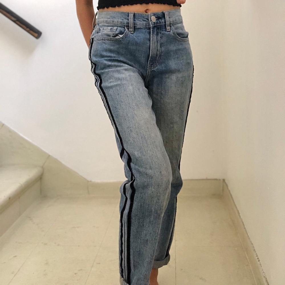 PACSUN VELVET STRIPED JEANS!!